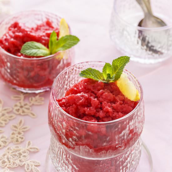 Raspberry Granita