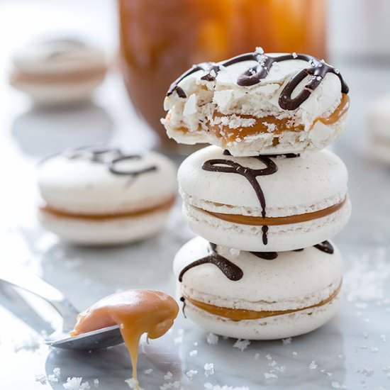 Salted Caramel Macarons