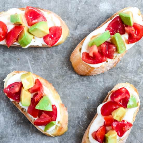 Whipped Ricotta Crostini