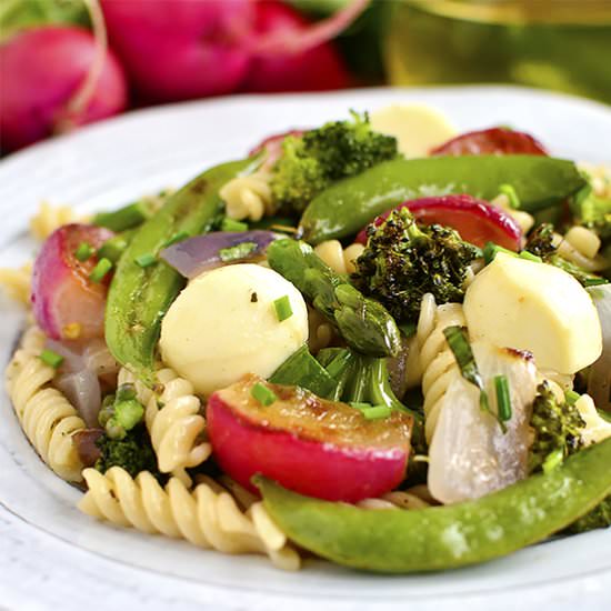 Pasta with Roasted Spring Vegetable