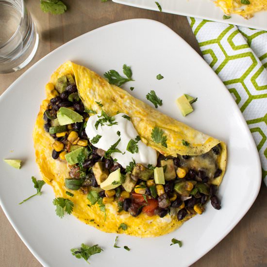 Loaded Mexican Omelette