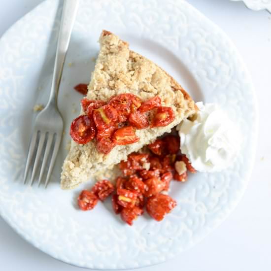 vanilla cornmeal crumb cake