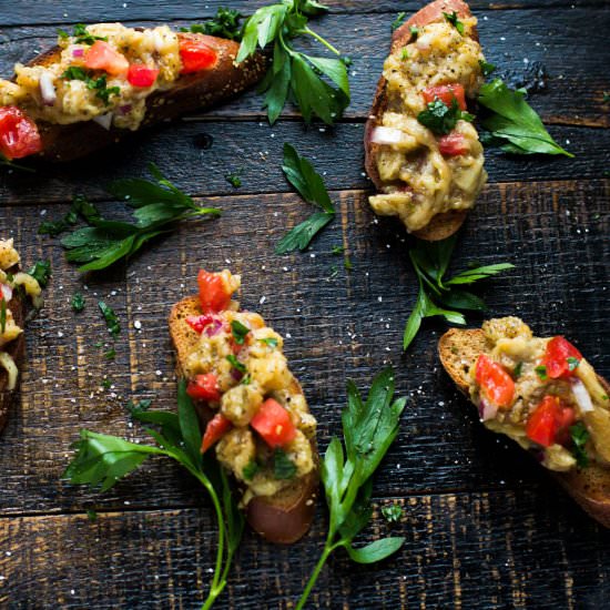 Vegan Roasted Eggplant Salad
