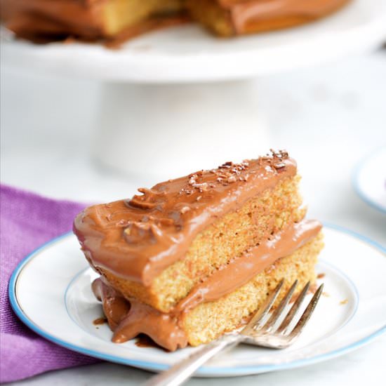 Orange Cake with Chocolate Frosting