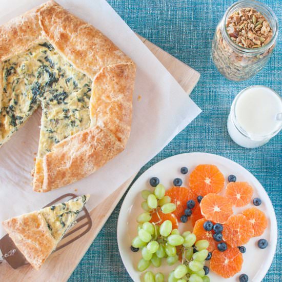 Swiss Chard and Leek Crostata