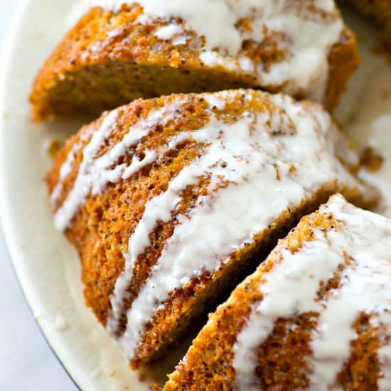 Lighter Lemon Poppyseed Cake