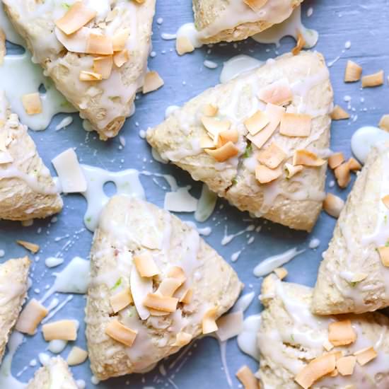 Coconut Cream Scones