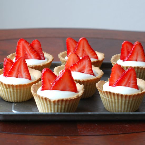 Strawberry Ricotta Tartlets