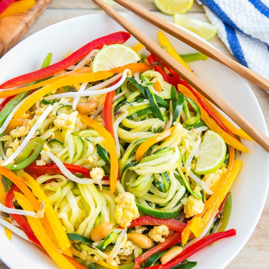 Pad Thai Zucchini Noodles