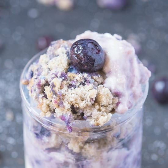 5 Minute Blueberry Muffin Parfait