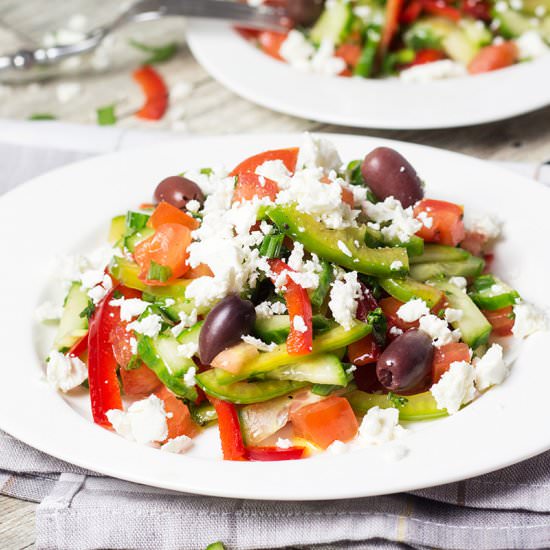 Bulgarian Shopska Salad