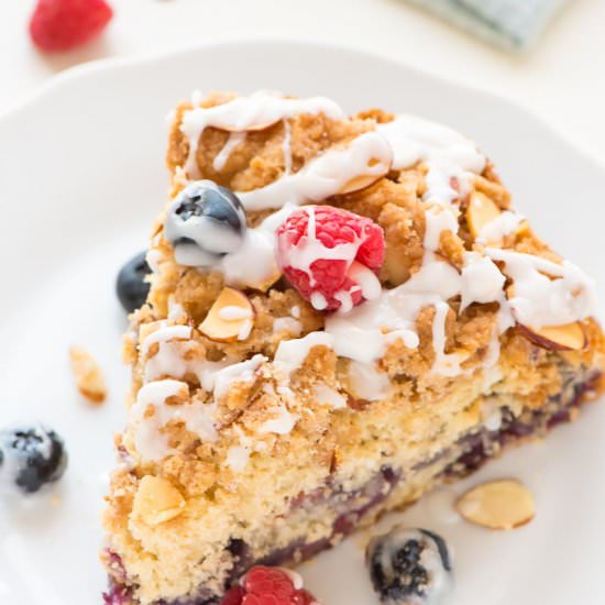 Berry Almond Crumb Cake
