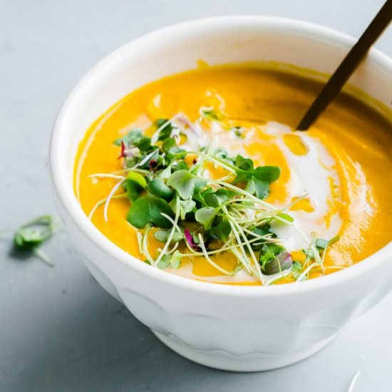 Vegan Garam Masala Carrot Soup