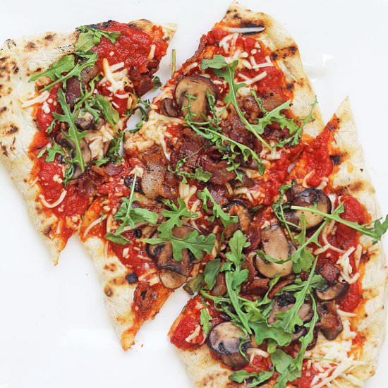 Homemade Flatbread Pizza Dough