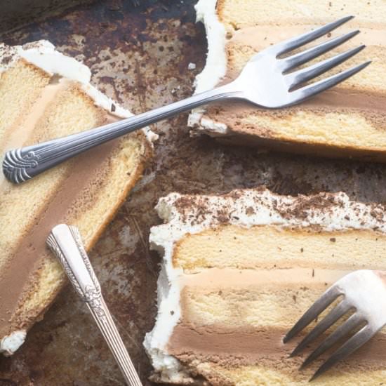 Tiramisu Ice Cream Cake
