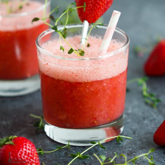 Grilled Strawberry Cocktail
