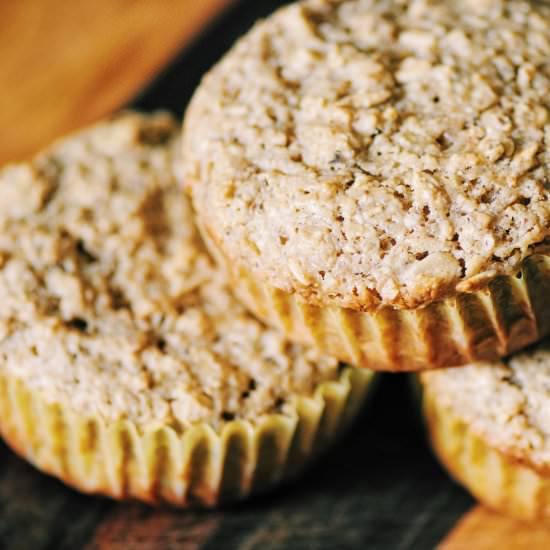 Strawberry Yogurt & Oat Muffins