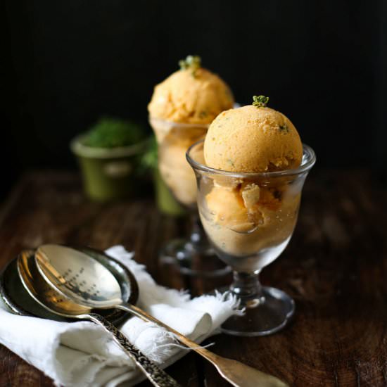 Apricot Yoghurt Ice Cream