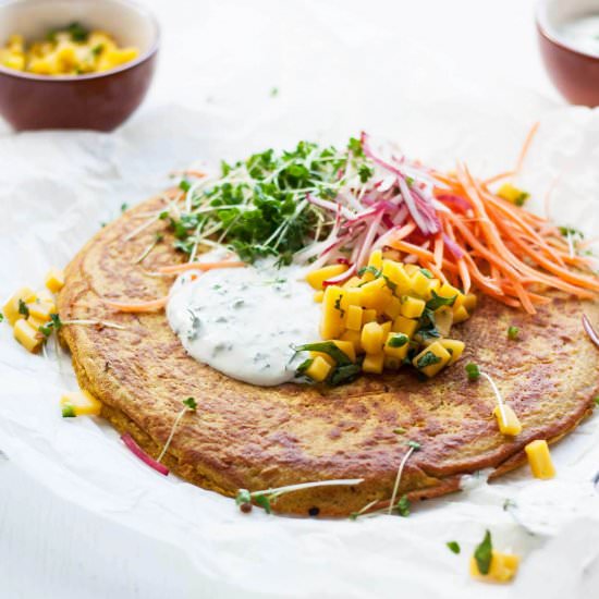 Onion Bhaji Pancake