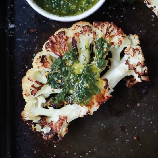 Roasted Cauliflower Steaks