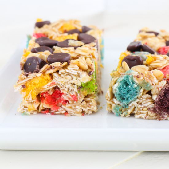 Rainbow Crunch Chocolate Cereal Bar