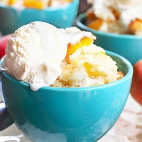 Healthy Peach Cobbler