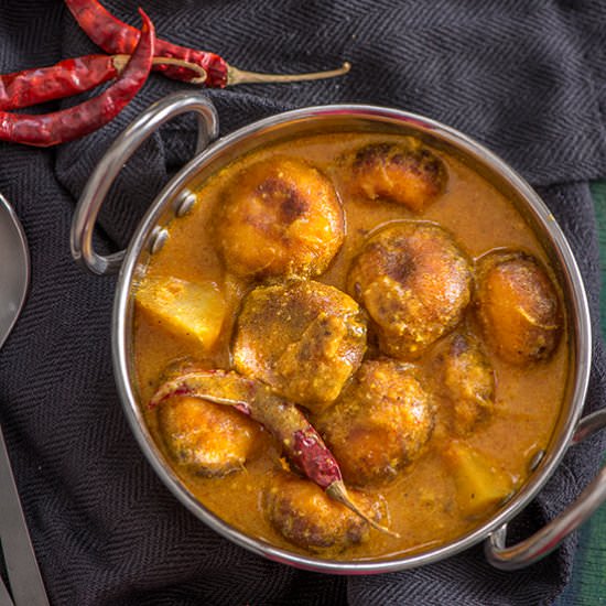 Homemade cottage cheese curry