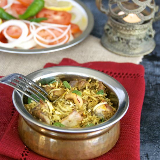 Dum Chicken Biryani