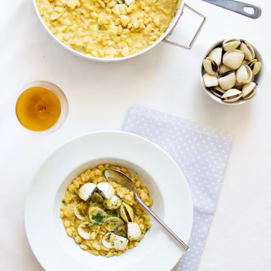 Beans with Little Neck Clams