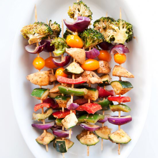 Vegetable skewers