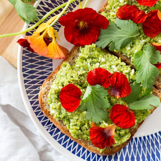 Green pea dip