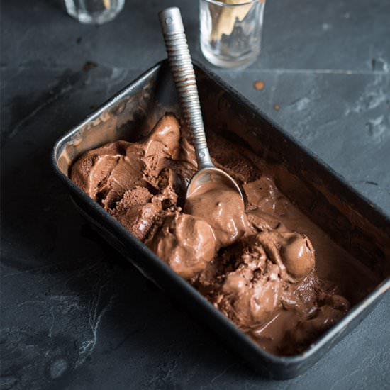 3 ingredient vegan choc ice cream