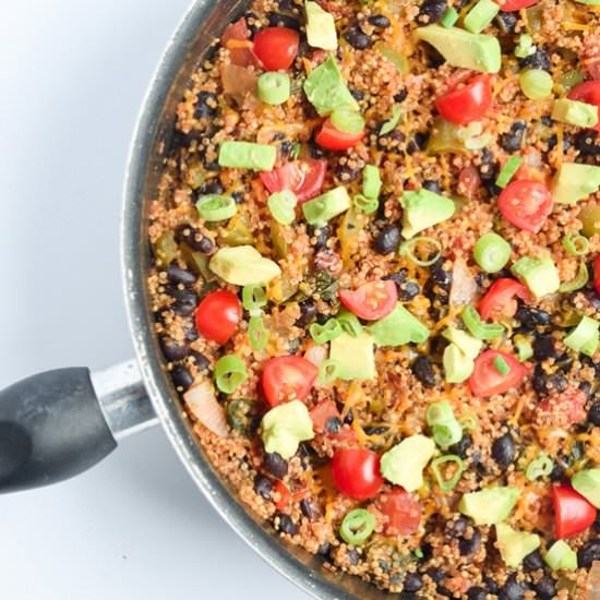 Easy Mexican Quinoa Skillet