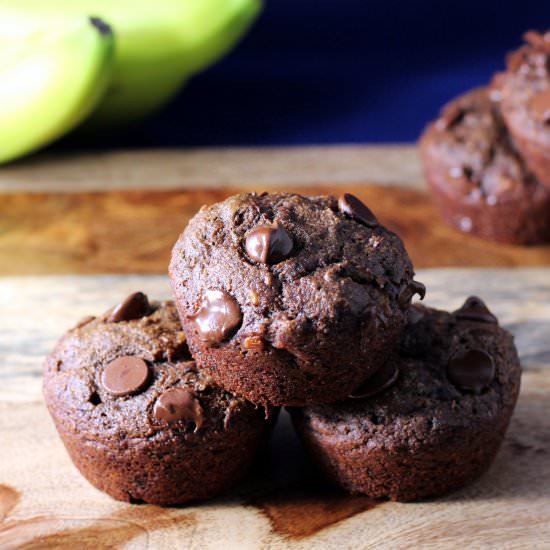 Chocolate Banana Muffins