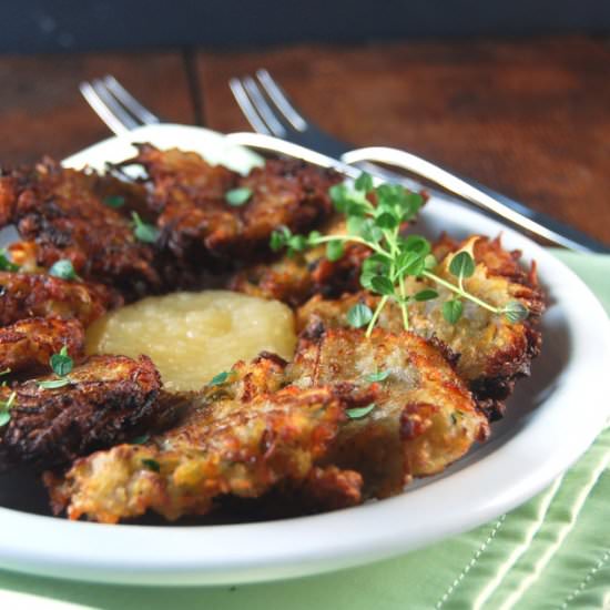 Savory Apple Potato Pancakes