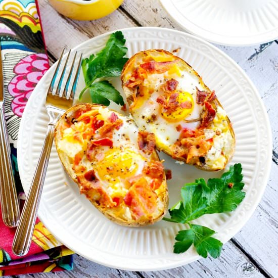 Incredible Edible Egg & Potato Boats