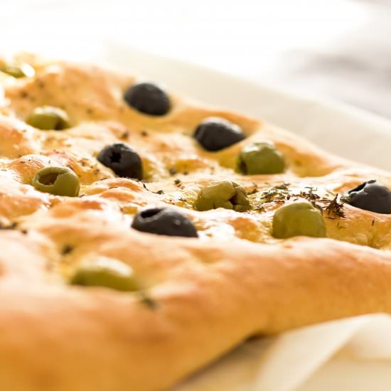 Focaccia Bread with Olives