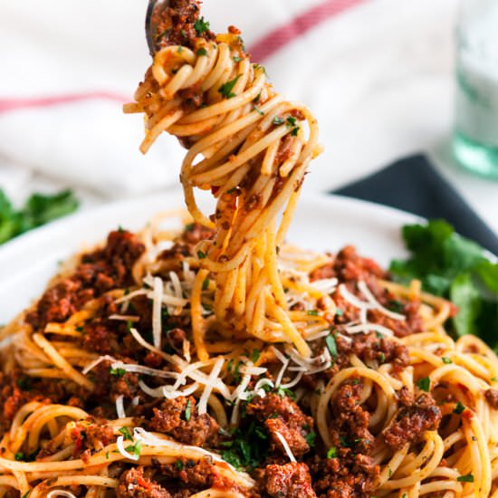 Simple Spaghetti Beef Sauce