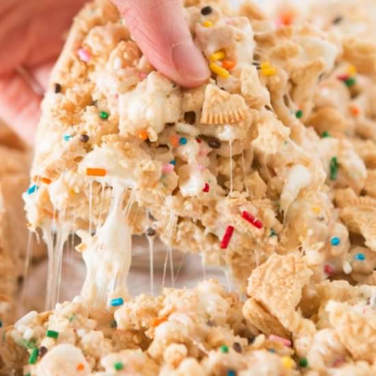 Fluffy Golden Oreo Funfetti Rice