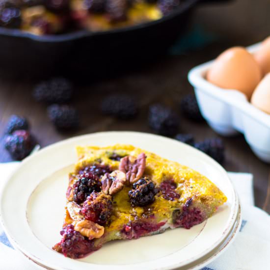 Blackberry Pecan Sweet Frittata