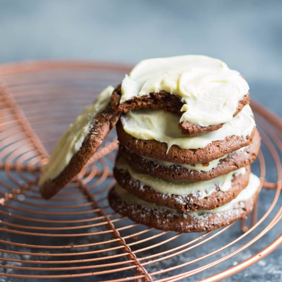 White Choc Top Cookies