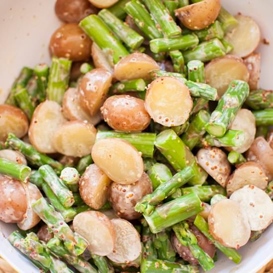 Potato Salad with Asparagus