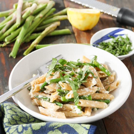 Asparagus Ricotta Pasta