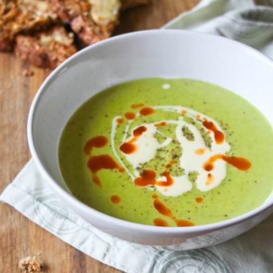 Asparagus and Cheddar Soup