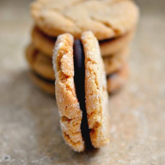 Peanut Butter Cookie Sandwiches