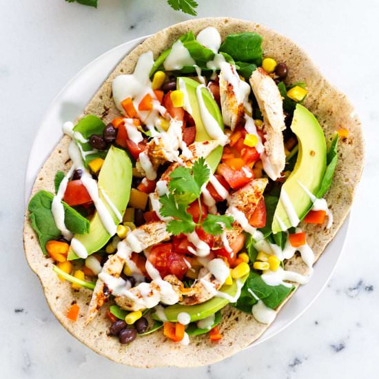Fiesta Ranch Chicken Wraps