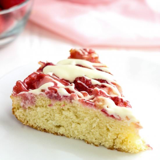 Upside Down Strawberries and Cream
