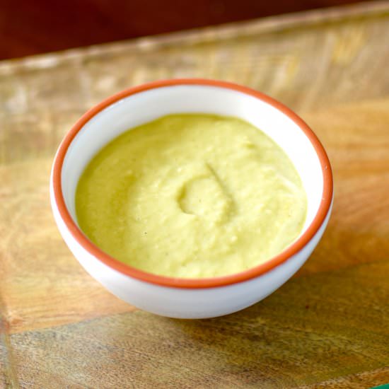 Charred Tomatillo & Avocado Salsa