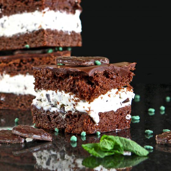 Chocolate Mint Ice Cream Cake GF