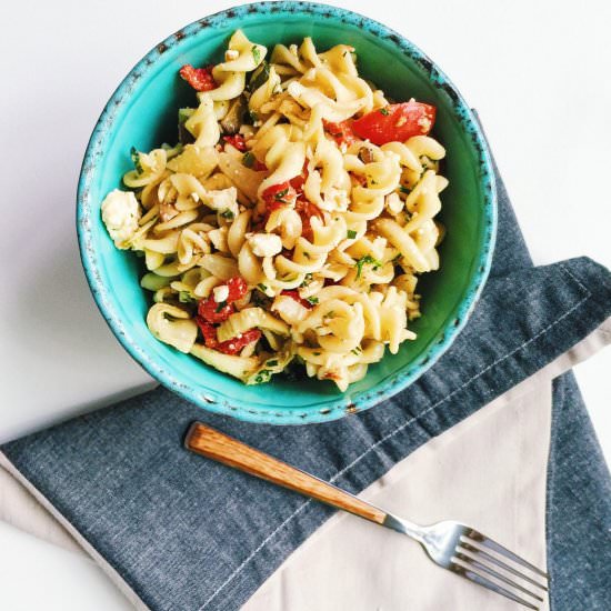 Roasted Fennel and Feta Pasta Salad